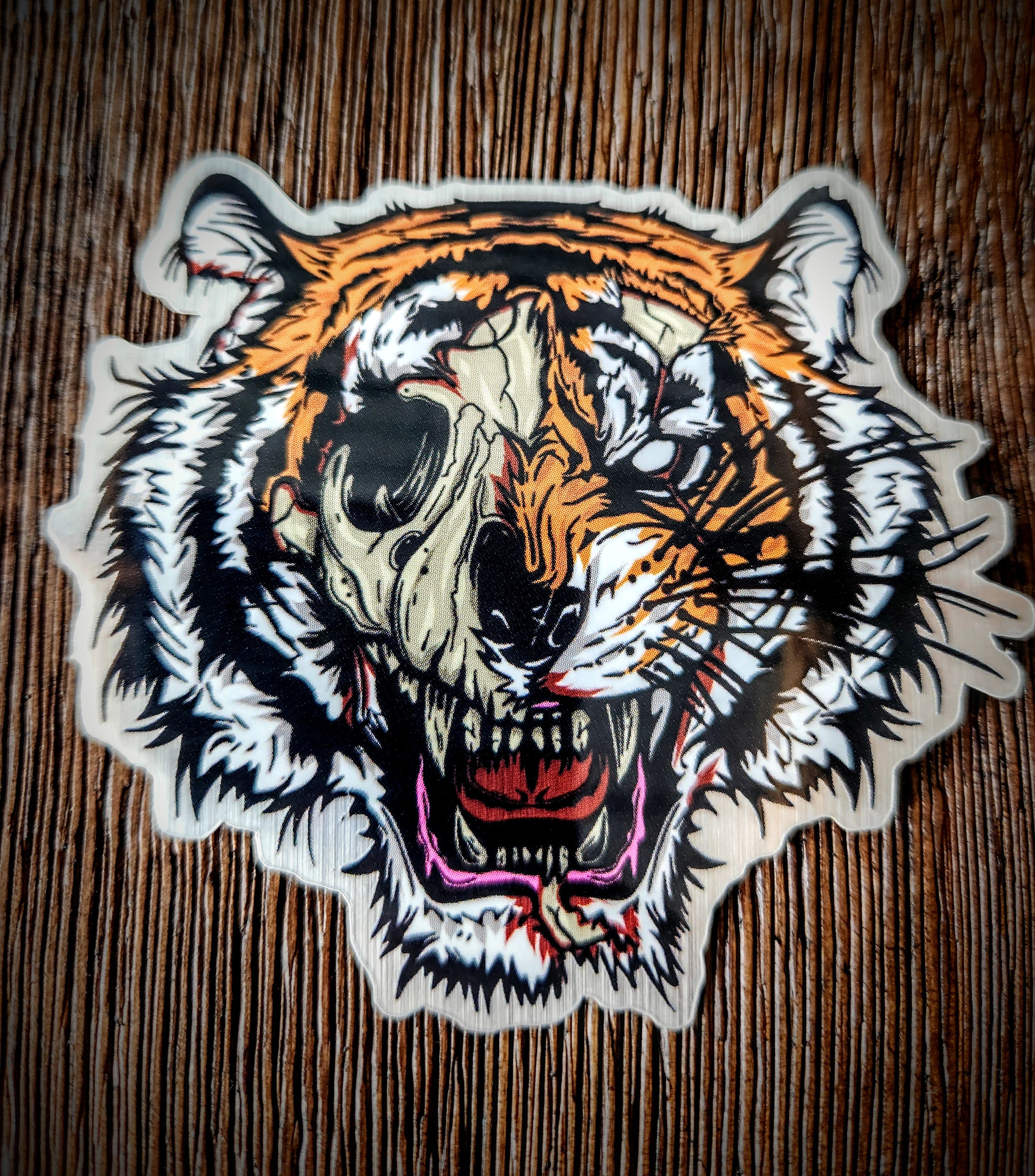 Tiger Zombie Sticker