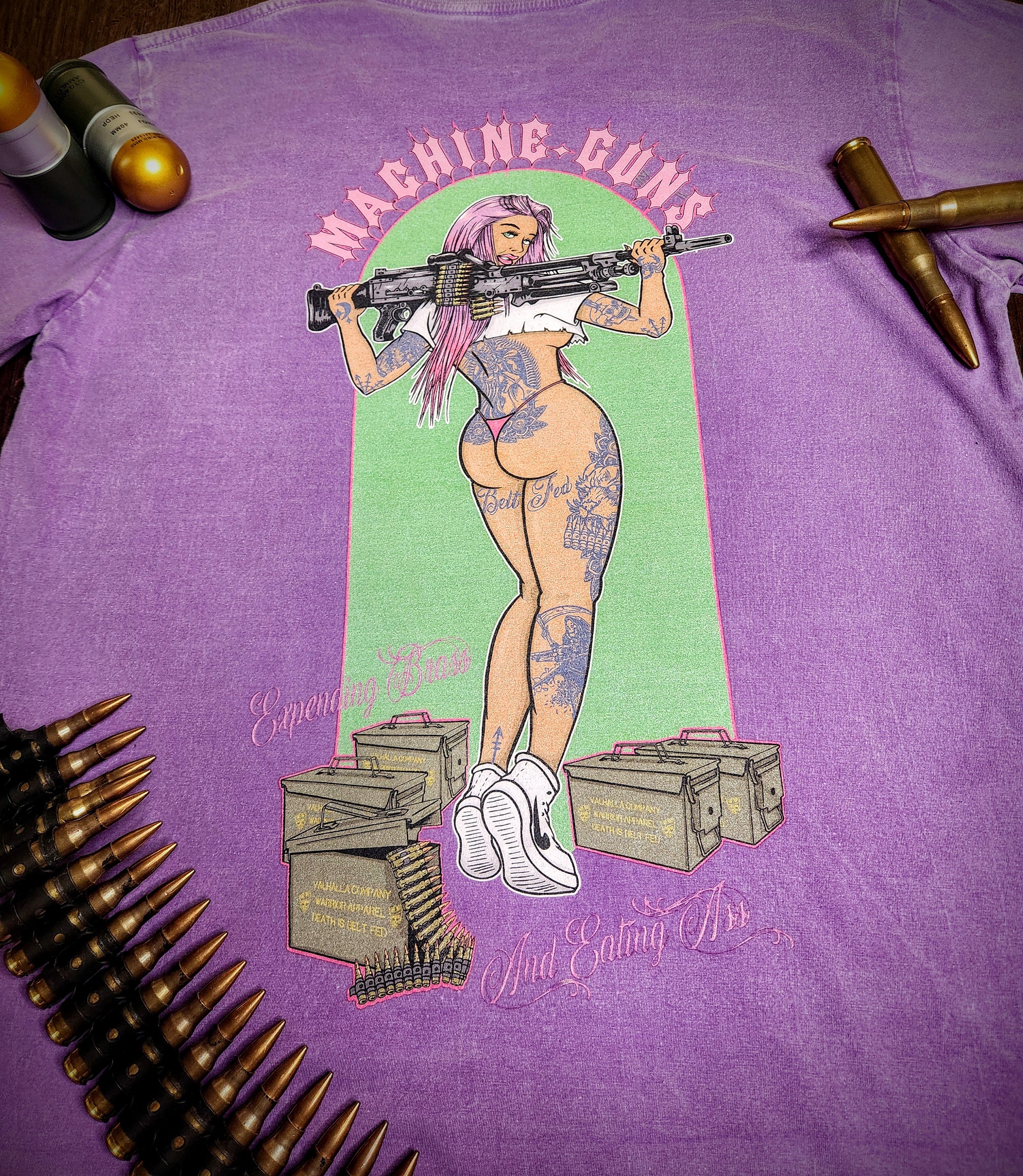 GUNS Pin-UP Girl T-Shirt