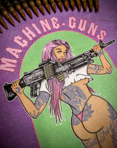 GUNS Pin-UP Girl T-Shirt